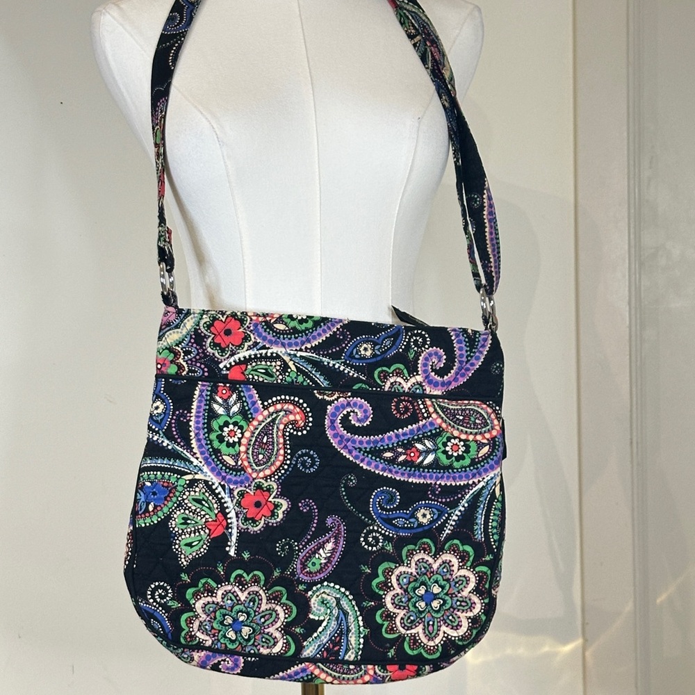 Vera Bradley Crossbody Bag Paisley Print Quilted Adjustable Strap